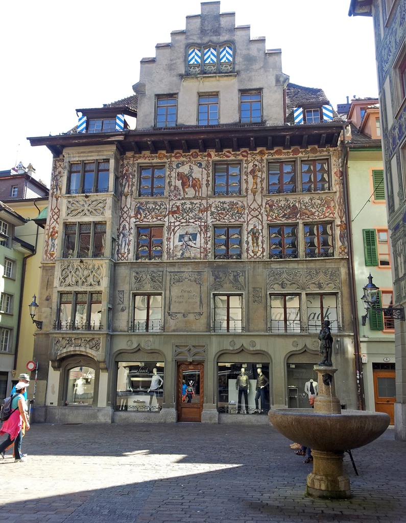 Decorated Building on Hirschenplatz